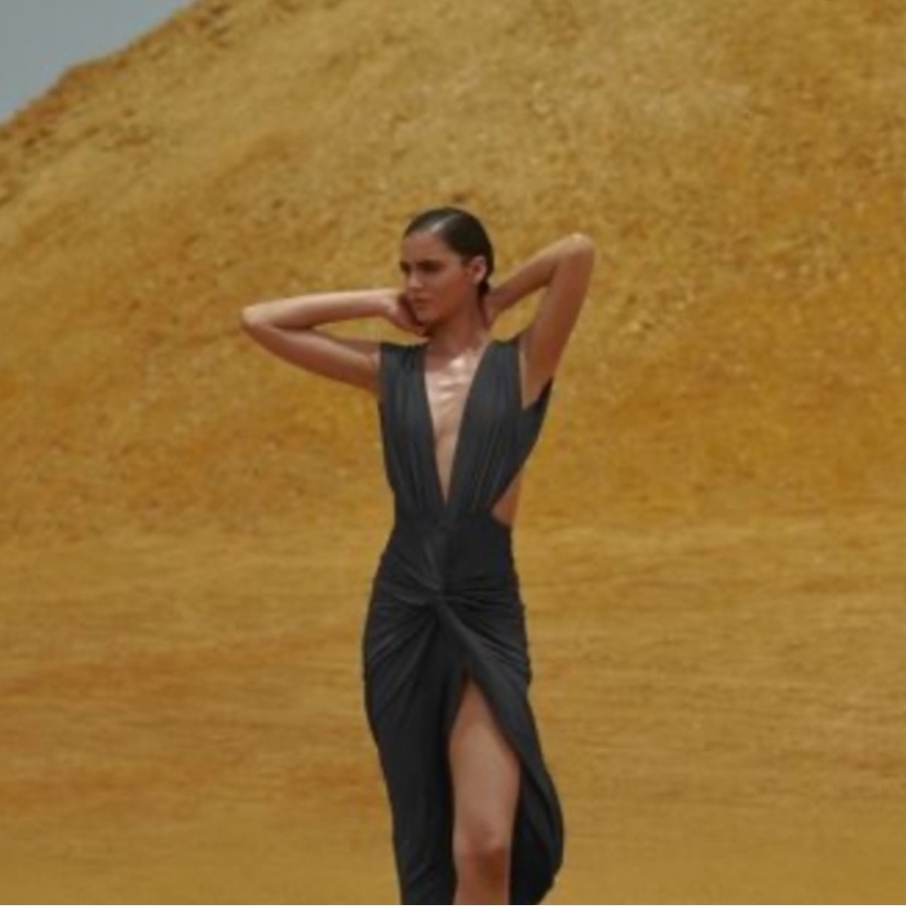Baobab Collection Charcoal Backless Dress
